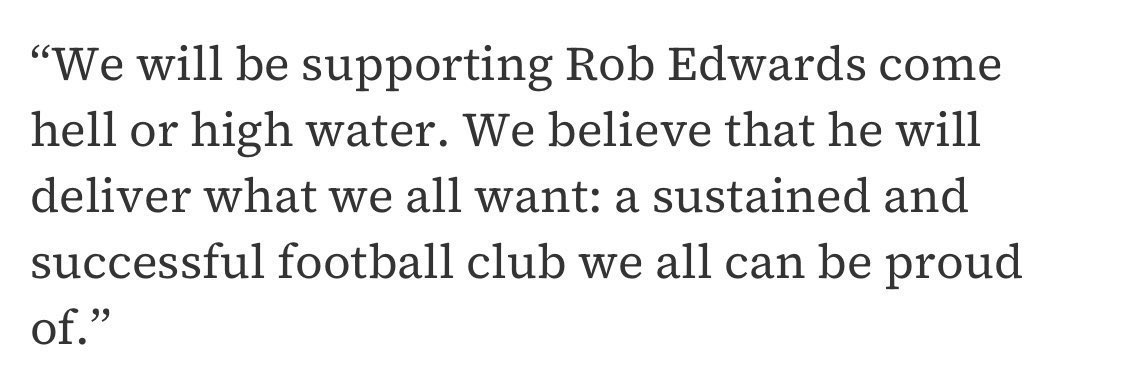 Turns out Hell/High water = 2 defeats in 10 and 1 point below play-offs. Embarrassing football club 😂😂😂