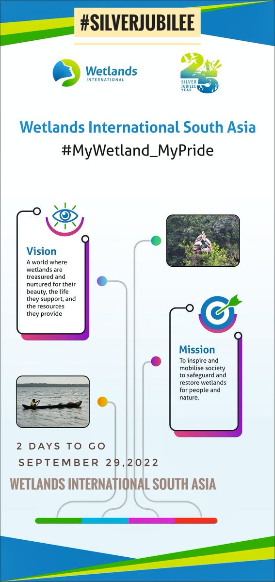 #HardWorkPays Clarity in vision and persistence in mission helps us in #wetlandsconservation. It is not just what we do, but more importantly how we do it. Its time, each one of us realise the importance of wetlands.
#MyWetland_MyPride should be the hashtag.
#SilverJubilee