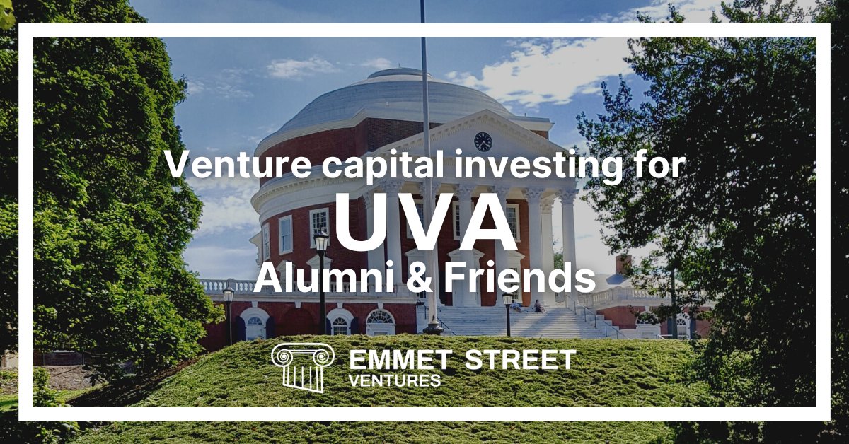 NEW FUND. Introducing Emmet Street Ventures, an Alumni Ventures fund focused on bringing venture capital to alumni and friends of <a href="/UVA/">UVA</a>. 

Click over to AV.VC for details: av-funds.com/3BLeDPM

#venturecapital #UVA #UniversityOfVirginia