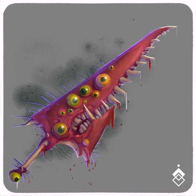 SWORDTEMBER'22 Day 26 Monster                      This sword will keep its eyes on you - watch out for its unquenchable thirst for  