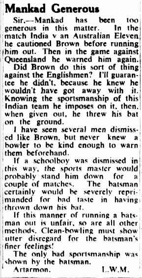 ovshake42's tweet photo. Sometimes I think of this letter, by an Australian fan to The Sydney Morning Herald.

The 1947/48 season.

Read every line, every question. https://t.co/XJMPGuiYUj