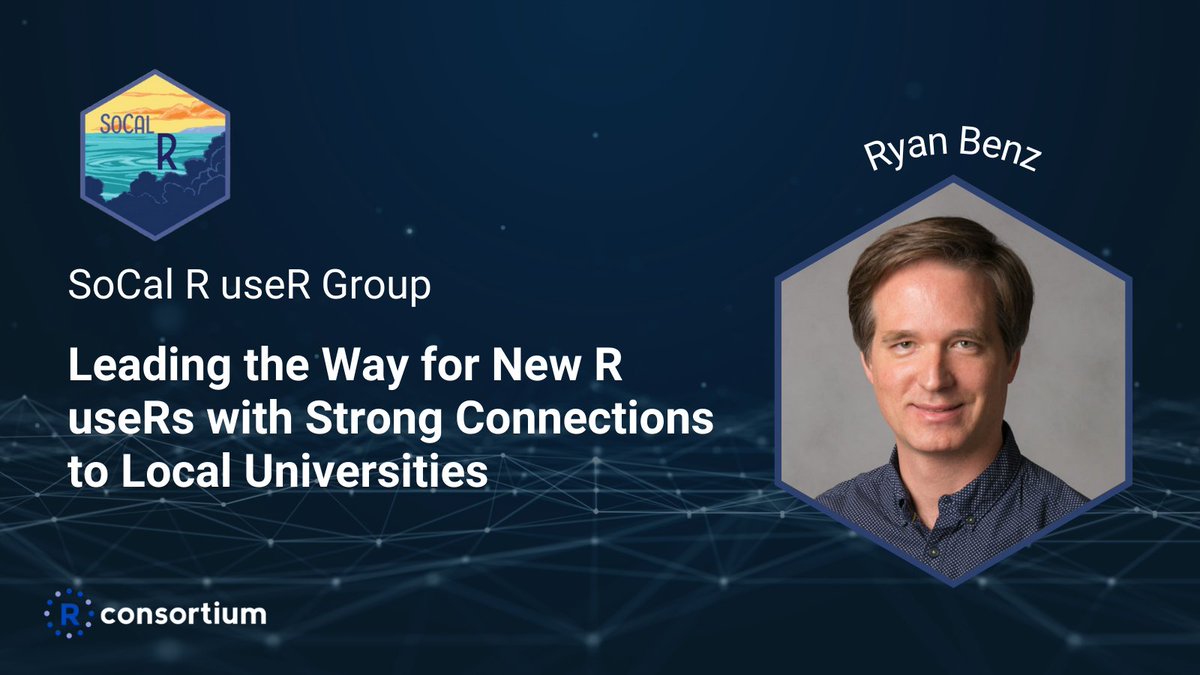 Ryan Benz (@rofficehours) with the <a href="/socalrug/">SoCal R Users Group</a>  shares about how the R Community in SoCal continues to grow by forming partnerships with local universities and welcoming new and expert R users to join.
Read More ➡️ r-consortium.org/blog/2022/09/2…  #Rstats #rprogramming