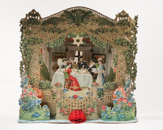 #ShanaTova to our Jewish friends! Best wishes for a sweet #RoshHashanah.
Pictured: a Victorian greeting card celebrating Rosh Hashana, the Jewish New Year. Die-cut lithos such as this one were produced by the Hebrew Publishing Company, originally formed in 1883 in New York City.