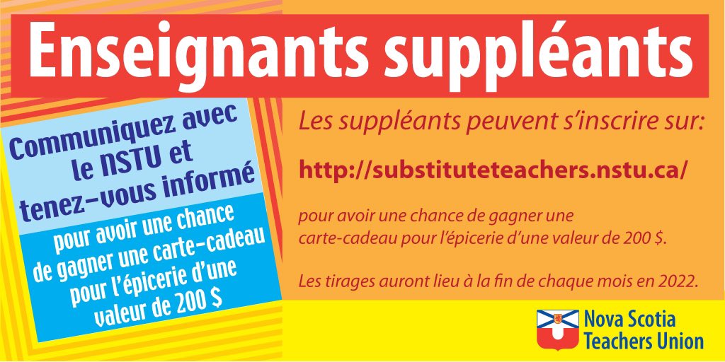 ryanlutes's tweet photo. Hey @NSTeachersUnion Substitute Teachers!

Your work in our schools is absolutely vital to the success of our students and our schools.

The @NSTeachersUnion is working hard to connect with all of you so that we can better support you.

Please sign up at https://t.co/BSHFFkIxpS https://t.co/PJySc0vcwx