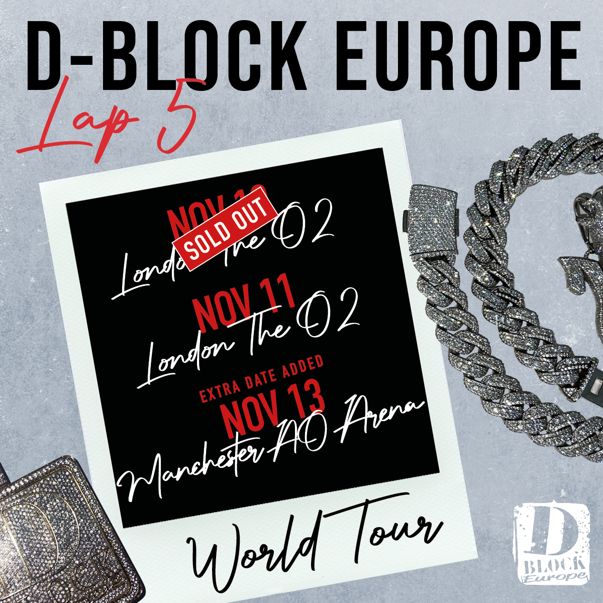 AOArena's tweet photo. 🎤 Platinum-selling South London collective @DBlockEurope are coming back to @AOArena this November! #Lap5
🎫 Tickets are available right now! ⬇️
ℹ️ https://t.co/8v8sCJOAgp https://t.co/vlX52y53WV