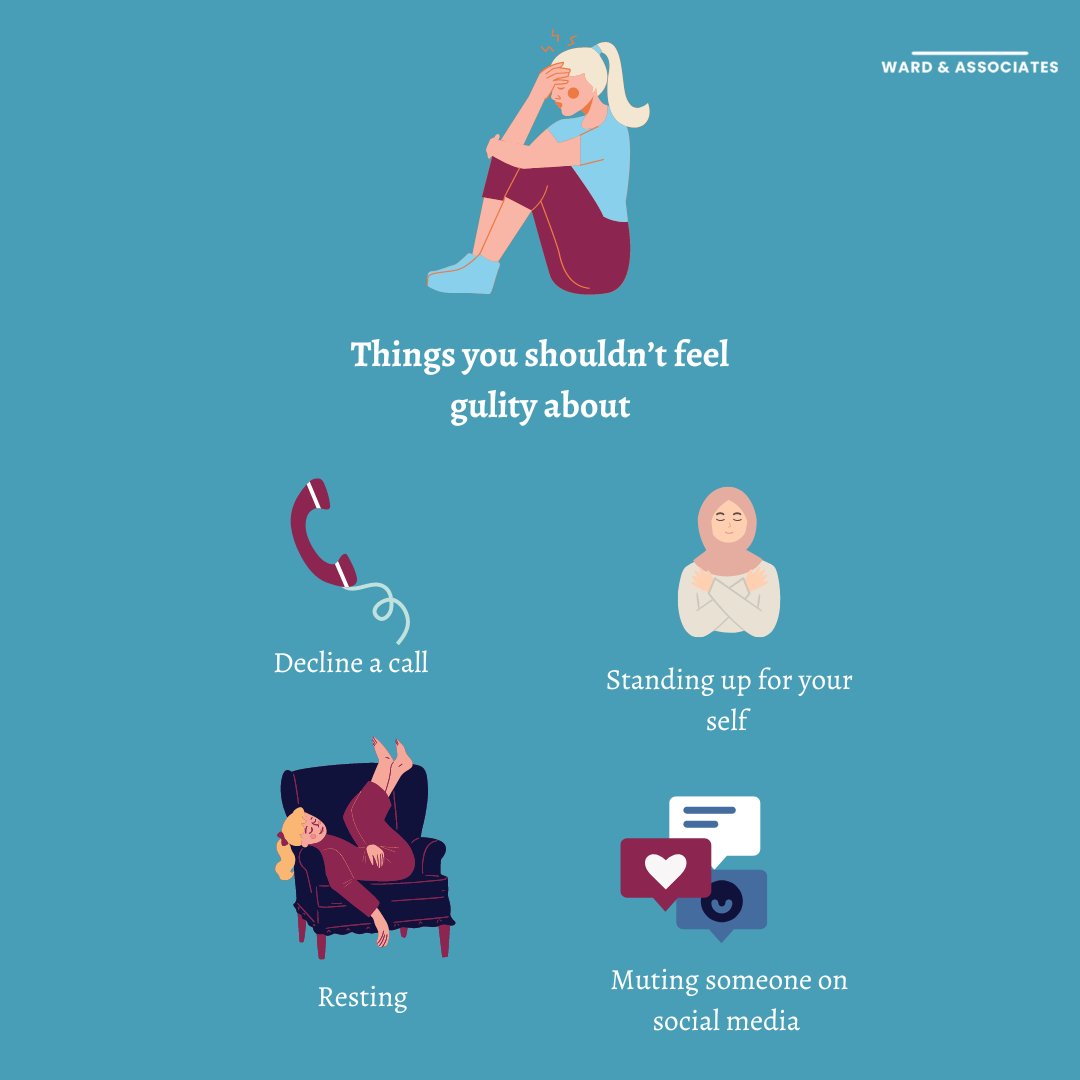 WardPsychology's tweet photo. You don’t have to feel guilty for looking out for yourself…put your energy where it matters ❤️
#illustration #selfcare #mentalhealth #gulit #productivity #mentalhealthsupport #itsokaynotbeokay #mentalhealthgraphics #alberta https://t.co/kFu0tTqaIE