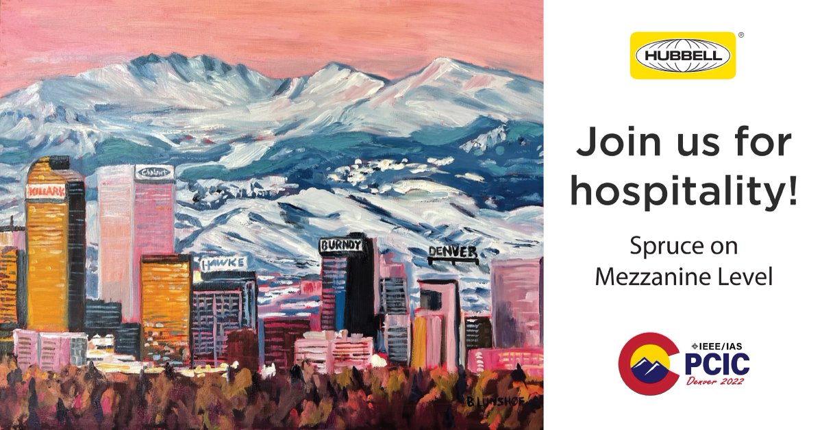 Interested in networking with us? We are here in Denver for the IEEE-PCIC Show, come visit us at our Hospitality Suite, Spruce, on Mezzanine Level starting at 7:30pm today!