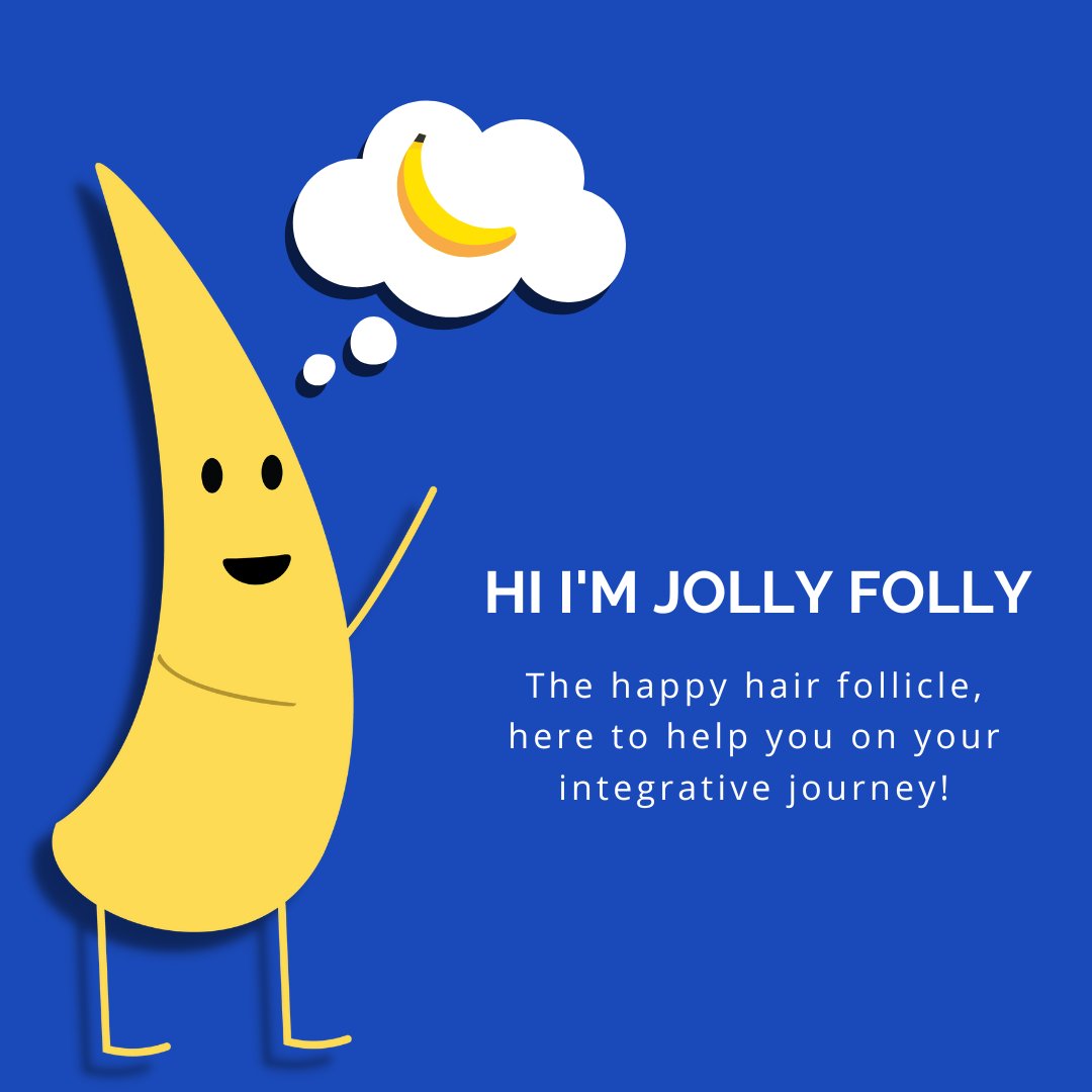 learnskin's tweet photo. Did you know that LearnSkin has a mascot? Jolly Folly is commonly confused with a weirdly shaped banana, but he is actually a hair follicle!

#LearnSkin #allaboutls #JollyFolly https://t.co/p9LQnYTlpO