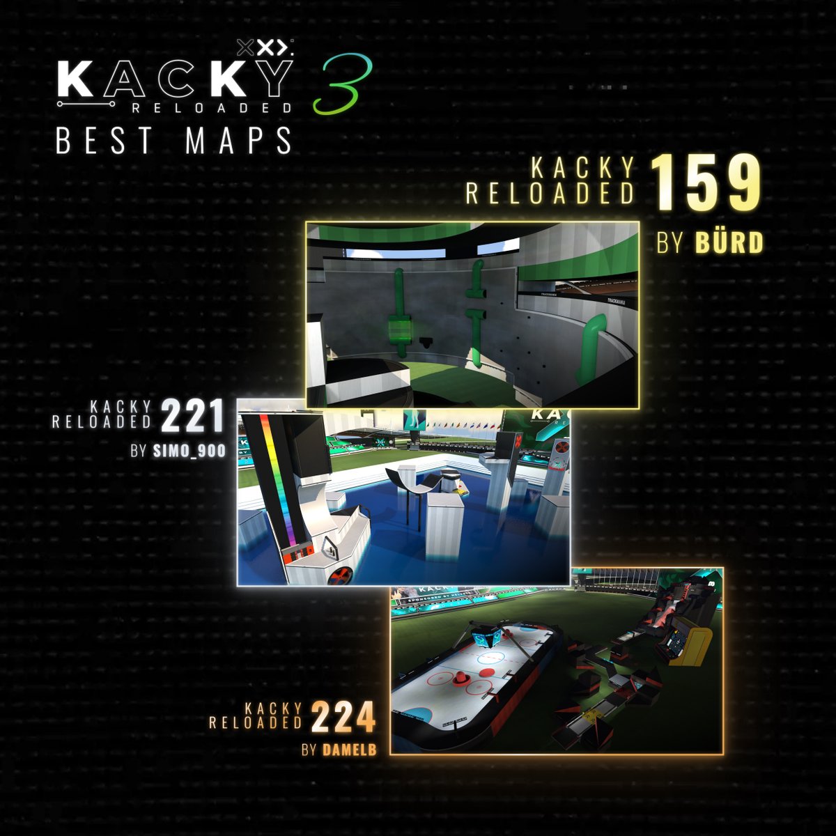 kackygg's tweet photo. KACKY RELOADED 3  —  BEST MAPPERS 🗺️

🥇 #159 by Bürd 🏆
649 points
22 first place votes
87 total votes

🥈 #221 by Simo_900 @simo_900TM
502 points
16 first place votes
68 total votes

🥉 #224 by Damel @DamelBent
492 points
16 first place votes
64 total votes https://t.co/Q0zRLm90Wu