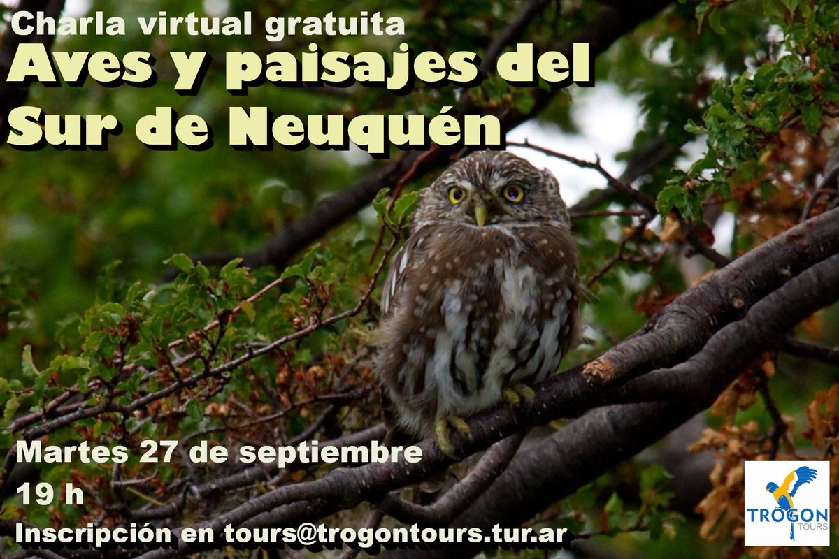 ‼️Es mañana y es gratuita!
📝Para inscribirse solo deben mandar un mail a tours@trogontours.tur.ar con su nombre y apellido y listo! 
Recibirán el link a la sala de Zoom donde daremos esta presentación.
👏Los esperamos, va a estar buenísima!