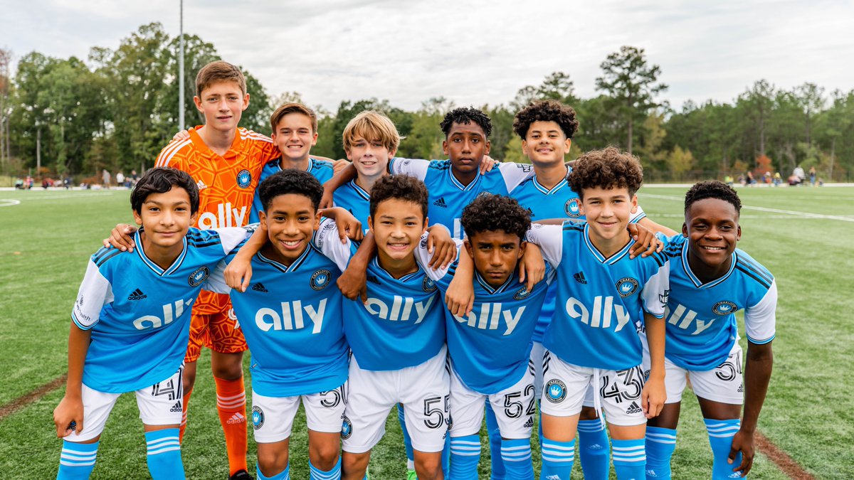 CharlotteFC's tweet photo. Our Academy served the crown well during their season opener 👑 https://t.co/J4RzjXq1Ts