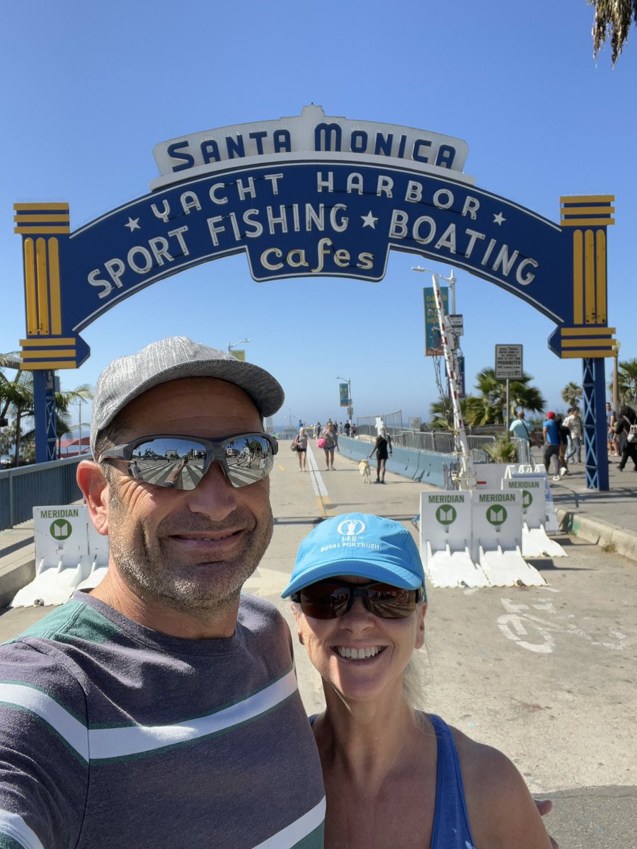 SchindsOnTour's tweet photo. A wee walk down to the historic Santa Monica pier this Monday morning #SchindlersOnTour #HousesittingLife #SantaMonica #Route66 https://t.co/u9hyqlFrBA