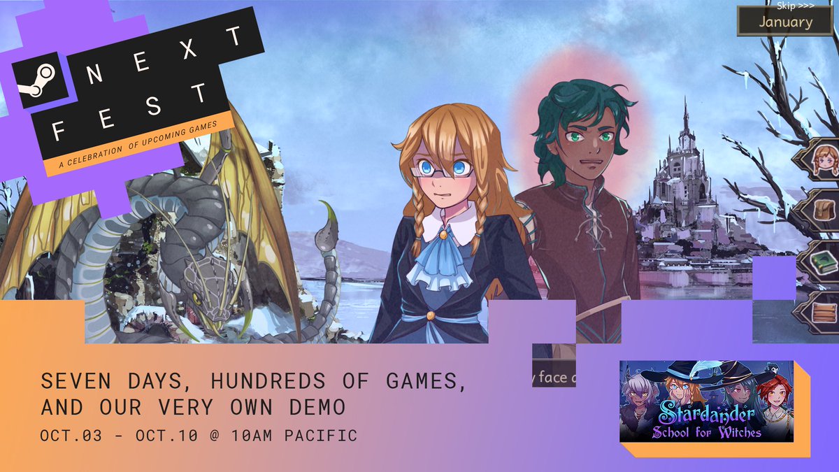 #Stardander is all set to go for the fall #SteamNextFest! The demo is live: store.steampowered.com/app/1733050/St… , check it out and look forward to our livestreams on Oct 7th and 8th!