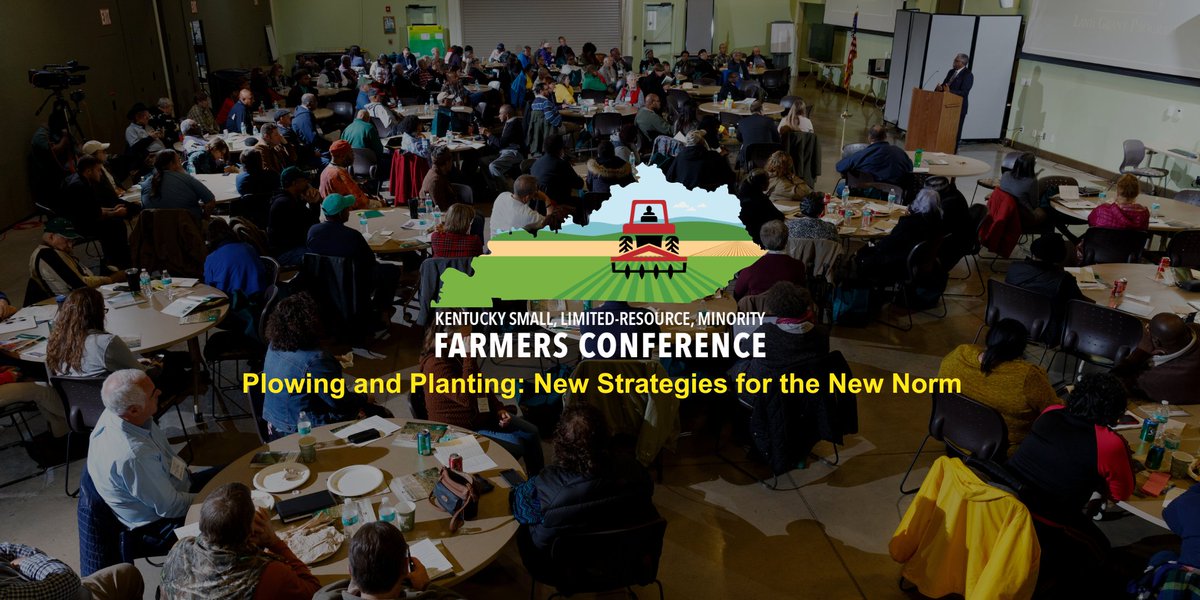 KYSUag's tweet photo. For the first time since 2019, the Small, Limited-Resource, Minority Farmers Conference is in person. You do not want to miss this opportunity to gather with other Kentucky farmers and learn.

Please register now to join us: https://t.co/Zv6vFGngqo https://t.co/uatlThlQy3