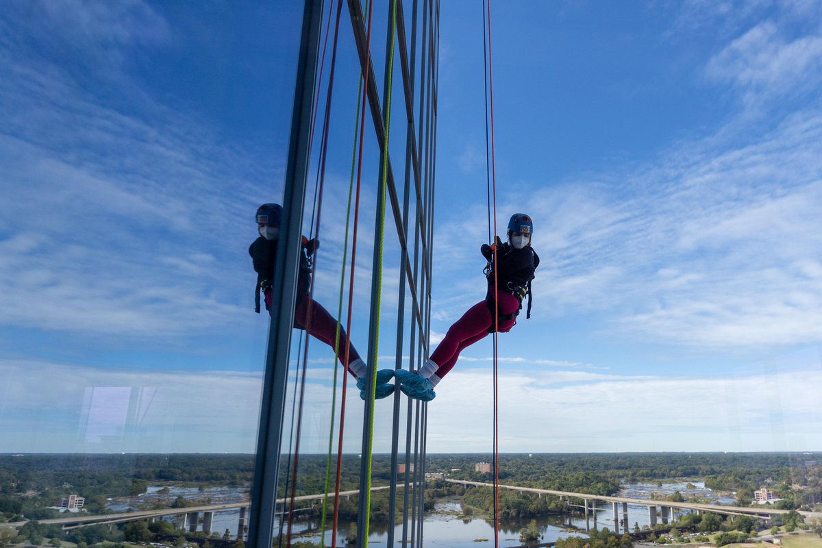 ICYMI: Dominion Energy employees, including CEO Bob Blue, spent time "hanging" out with our friends at <a href="/RichmondSPCA/">Richmond SPCA</a>. 

Nearly $100,000 was raised by participants who got a chance to rappel our headquarters' 20-story high building!

More on the event>> bit.ly/3E3IxBg