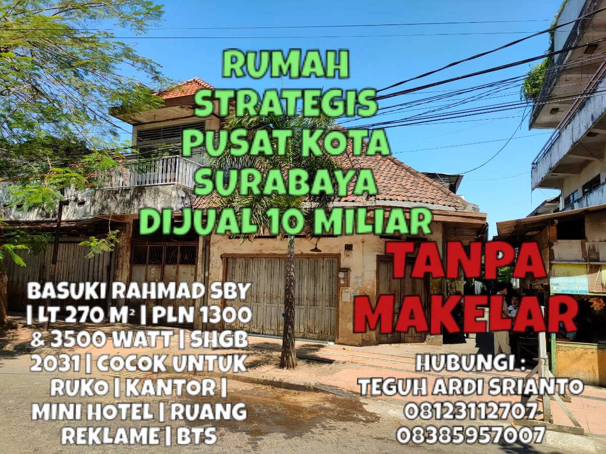 JagoProperti's tweet photo. Rumah Surabaya Pusat Dijual Rp 10 Miliar https://t.co/NFteLCwEof