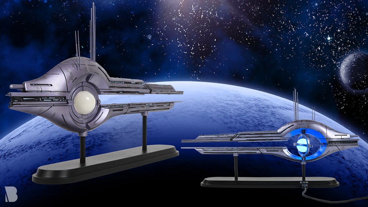 BioWareGear's tweet photo. Care for some interstellar travel? Electric glowing bulb, mechanically rotatable rings, and a sturdy stand. 

Get your Mass Relay Replica here: https://t.co/KvCHaWNHMw https://t.co/sLz1LhENnH