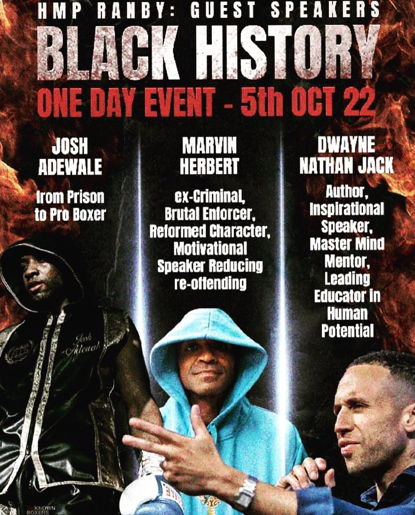 Black History Month!✊🏿 

An opportunity to give hope to those in less fortunate situations than ourselves. 

Education and knowledge are key to changing our mindset and I have the pleasure of working alongside two inspirational men to deliver that.