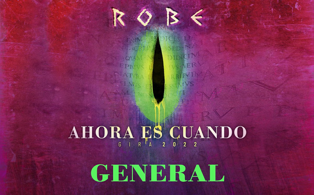 onti237's tweet photo. Se venden dos entradas para el concierto de ROBE.
AHORA ES CUANDO - GRANADA - GIRA 2022
viernes, 30 de septiembre de 2022, 21:30 (Apertura de puertas 20:00) https://t.co/ezd4EJSPBH