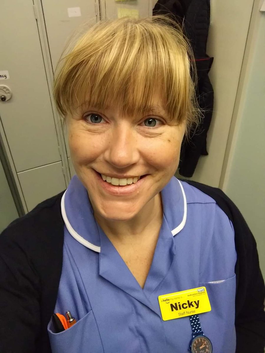 Staff Nurse Nicola reported for duty this morning... Its taken 22 years, many laughs, words of encouragement, wonderful patients and a few tears along  the way and as no one's pinched me yet... I'm beginning to think it's real!!