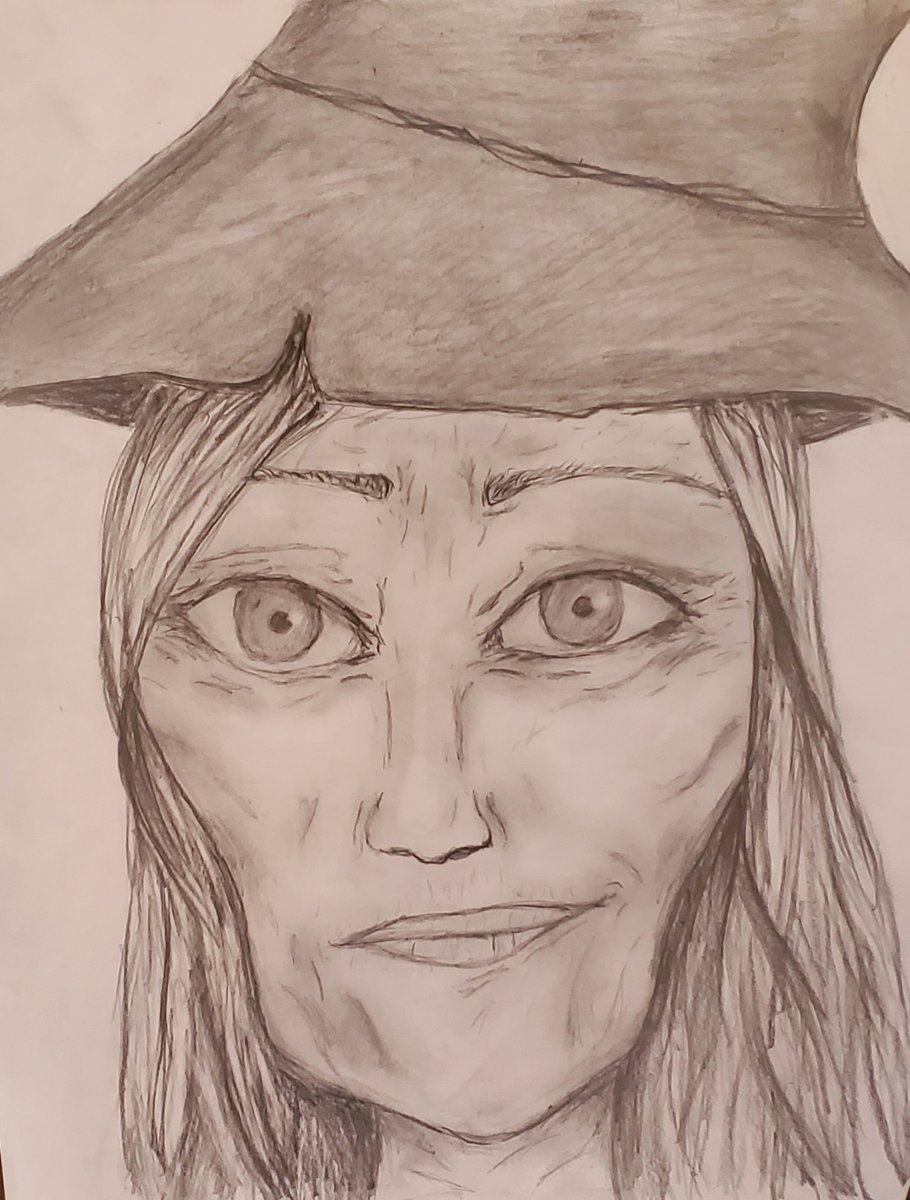 JaneBeverleyVo's tweet photo. A first for me--my character in The Dadbod of Destiny (Narrator 1/ The Witch) has inspired fan art.  I'm thrilled and honored, Rachel Manring.  Thanks for your creation. #DBoDpod https://t.co/CzcwNnY2My