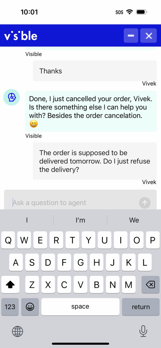 _vivekt's tweet photo. @visiblecare I cancelled an order for an iphone placed with Visible and have not yet received any email confiming the cancellation nor the refund. Your customer care reps keeps saying that they have processed the refund. How do I proceed with getting a refund? https://t.co/gh9j46a9QU