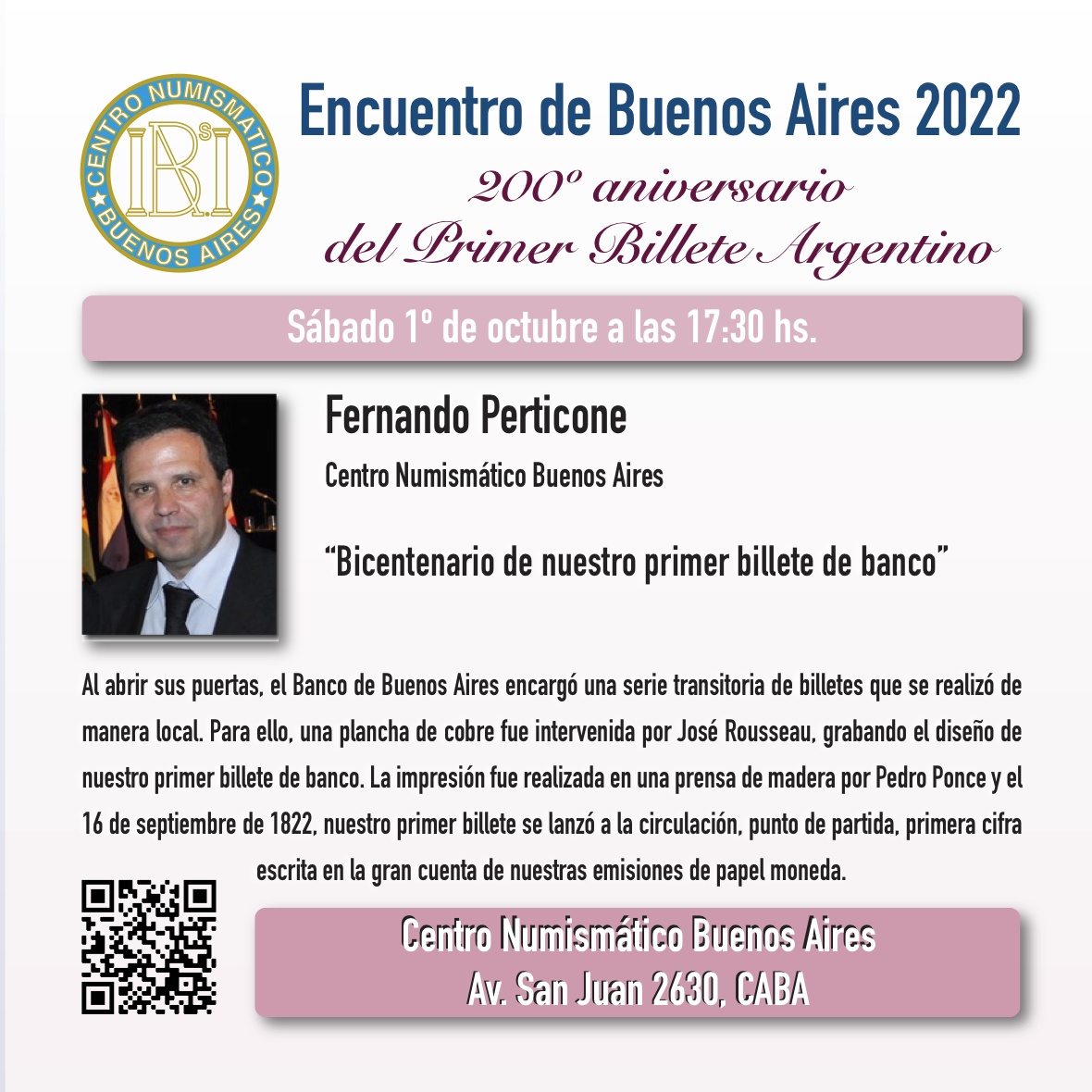 cenuba_numis's tweet photo. Encuentro de Buenos Aires 2022
Conferencia a cargo de Fernando Perticone

Más info en: https://t.co/MQRHsMKG0l
#numismática #billete #moneda #exposición #conferencias #buenosaires https://t.co/BwTfAACXtg