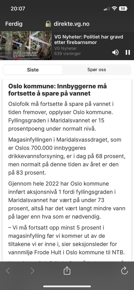 Adied's tweet image. Dette løser seg ila. de neste 24t☔️💦🌊🚰#oslo #vann