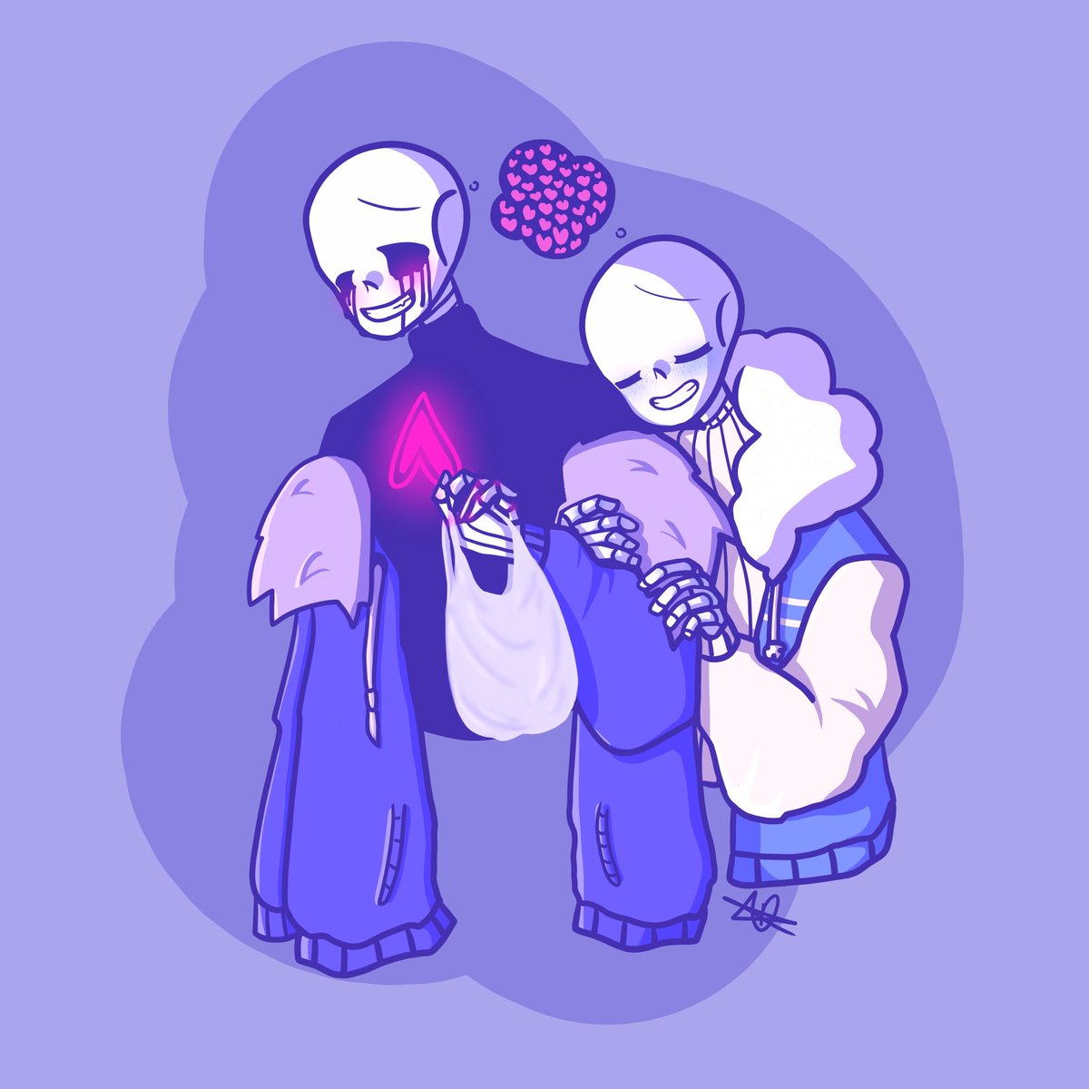 6lumia9's tweet photo. Killouter uwu 💙💜
#killerxouter #killouter #killersans #outersans #undertaleaus https://t.co/8O9Blcycmz