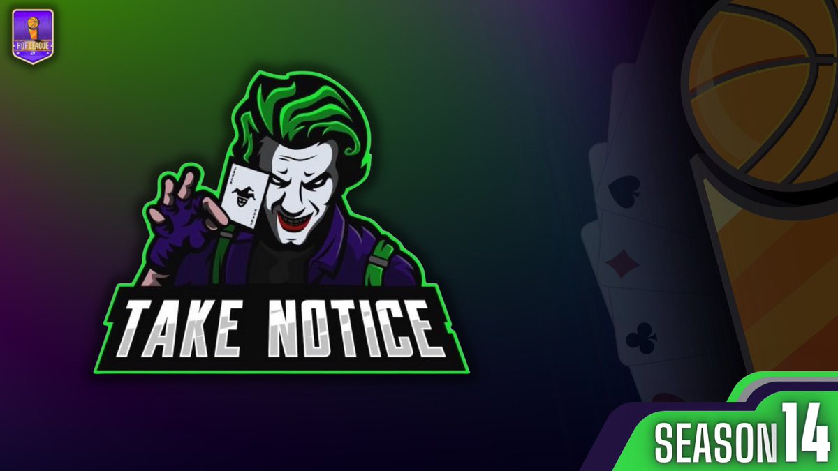 <a href="/Gucciovo/">G ☆</a> and <a href="/TakeNotice2K/">Take Notice 🃏</a> have signed up for SZN 14!

➡️ Register now: hof-league.com/season-14-regi…

<a href="/DangerrFT/">Over-Night Danger 💫</a> <a href="/Big_Brudda_PURP/">Coach Purp</a> <a href="/iNetworkSports/">iNetwork</a>