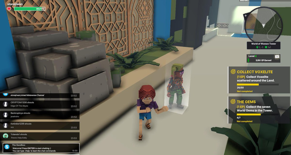 stonejiwan's tweet photo. @TheSandboxGame @worldofwomennft I just participated in the #SandboxAlphaS3Giveaway for a chance to win 500 SAND! Found the hidden room in World of Women Tower, check out my screenshot below!
👇

 give me pass!!!! wonn! https://t.co/Eng54ACMne