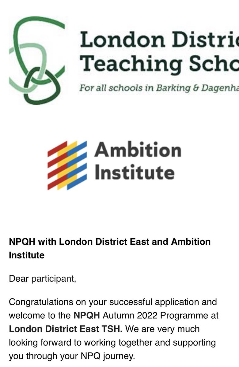 MrChris_PE's tweet photo. Looking forward to starting my NPQH next week with @Ambition_Inst https://t.co/mSxLrPElLX