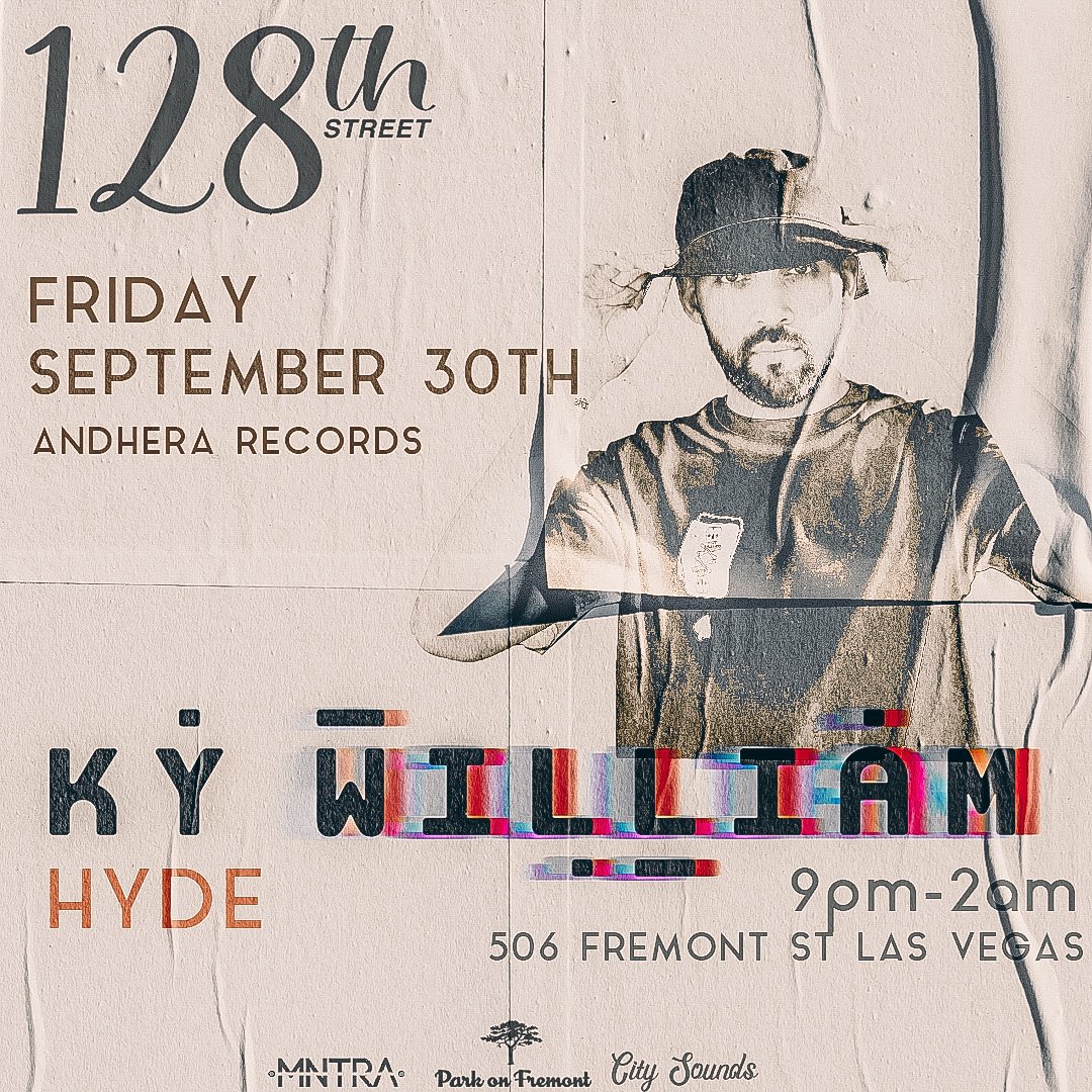 🚦128TH STREET w/ KY WILLIAM

FRI | 9.30.22 | 9PM | 21+
Park On Fremont

128th Street has made it a duty to push the envelope of underground house for forward thinking music lovers hungry for something fresh.

TICKETS / GUEST LIST: PARKONFREMONT.COM