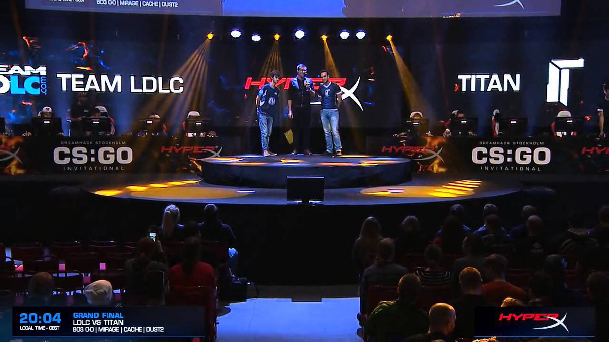 aAa_MacCoy's tweet photo. C’était il y a 8 ans aujourd’hui, la victoire de @Titanorg lors de la #DreamHack2014 Invitational 2. Une finale 100% francophone contre la Team @LDLC_OL remportée 2-0 (16-04 Mirage / 19-15 Cache). La France 🇫🇷 au sommet de son art ! https://t.co/I9Csth7WDx