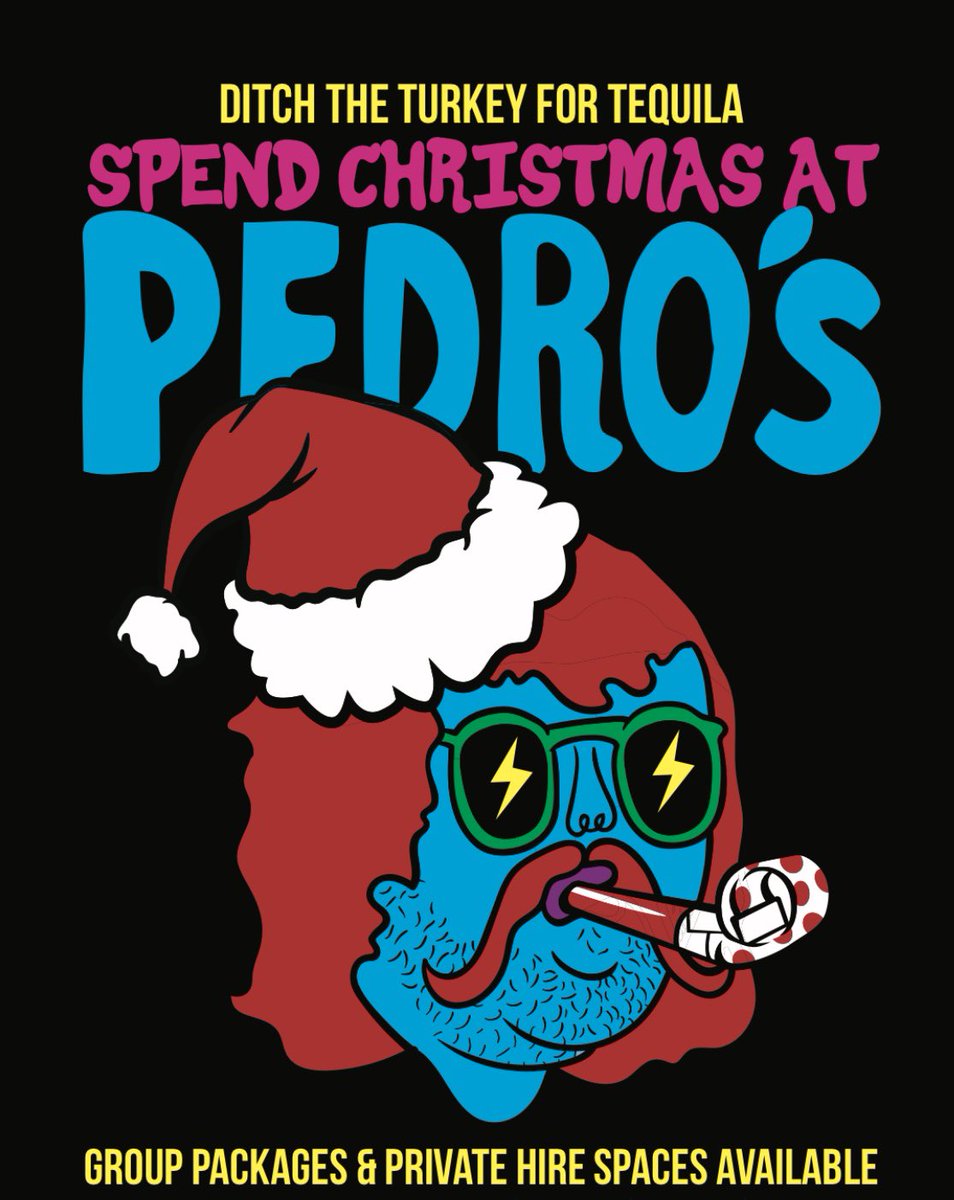 WE'RE DOING CHRISTMAS. Taking Bookings At All FOUR Crazy Pedro's - Packages & Venue Hire Options Available. LIV/BIRMINGHAM - We Have Some Beauty Spaces To Party. DM Us For More Information.