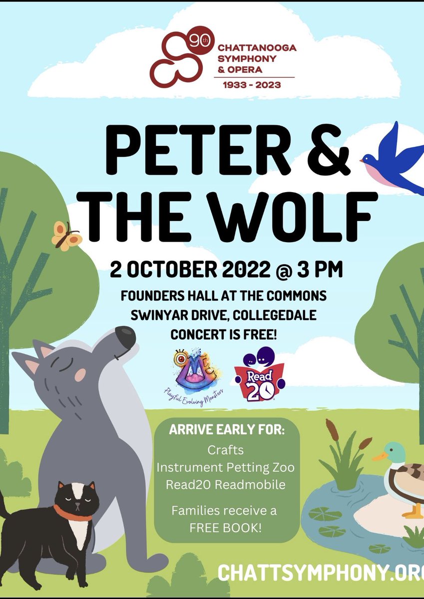 What a great musical experience for families! 🎶 And it’s FREE! Check it out … this Sunday! <a href="/BradleySchools/">Bradley Co. Schools</a> <a href="/ValleyViewCubs/">Valley View Elementary</a> <a href="/ChattSymphony/">Chattanooga Symphony</a>