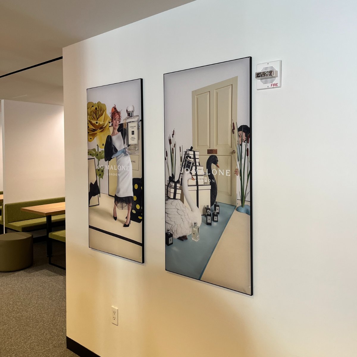 Krsolvingit's tweet image. Our Bio Knit fabric graphics showcased in Estee Lauder&apos;s corporate HQ in NYC.
.
.
.
#krsolutionsgroup #womenowned #bioknit #retailinnovation #biodegradable