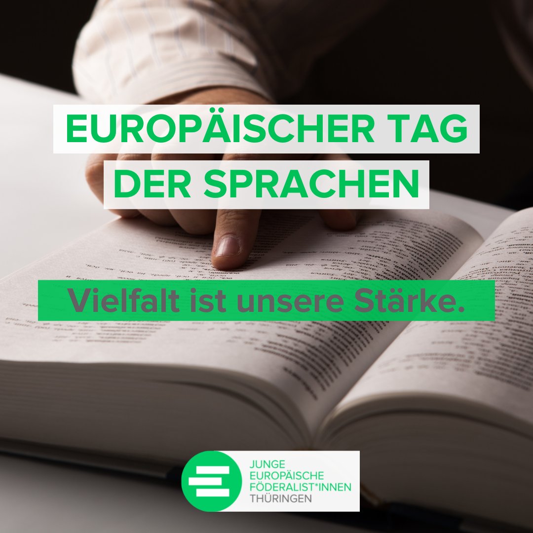 Heute ist Europäischer Tag der Sprachen. Unseren gesamten Beitrag findet ihr hier:
jef-thueringen.eu/europaeischer-…