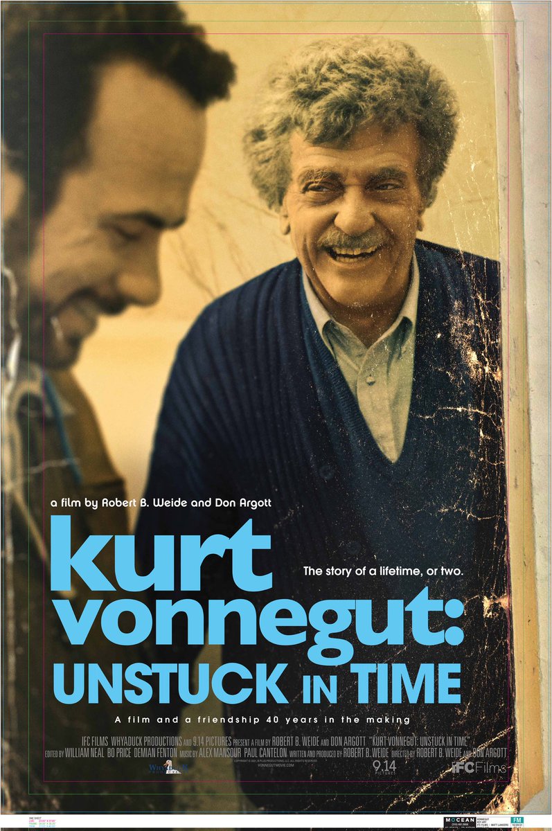 listocomics's tweet image. A favor de @BobWeide, a favor de Kurt Vonnegut y a favor del documental que ha hecho el primero sobre el segundo (está en Filmin). #UnstuckinTime