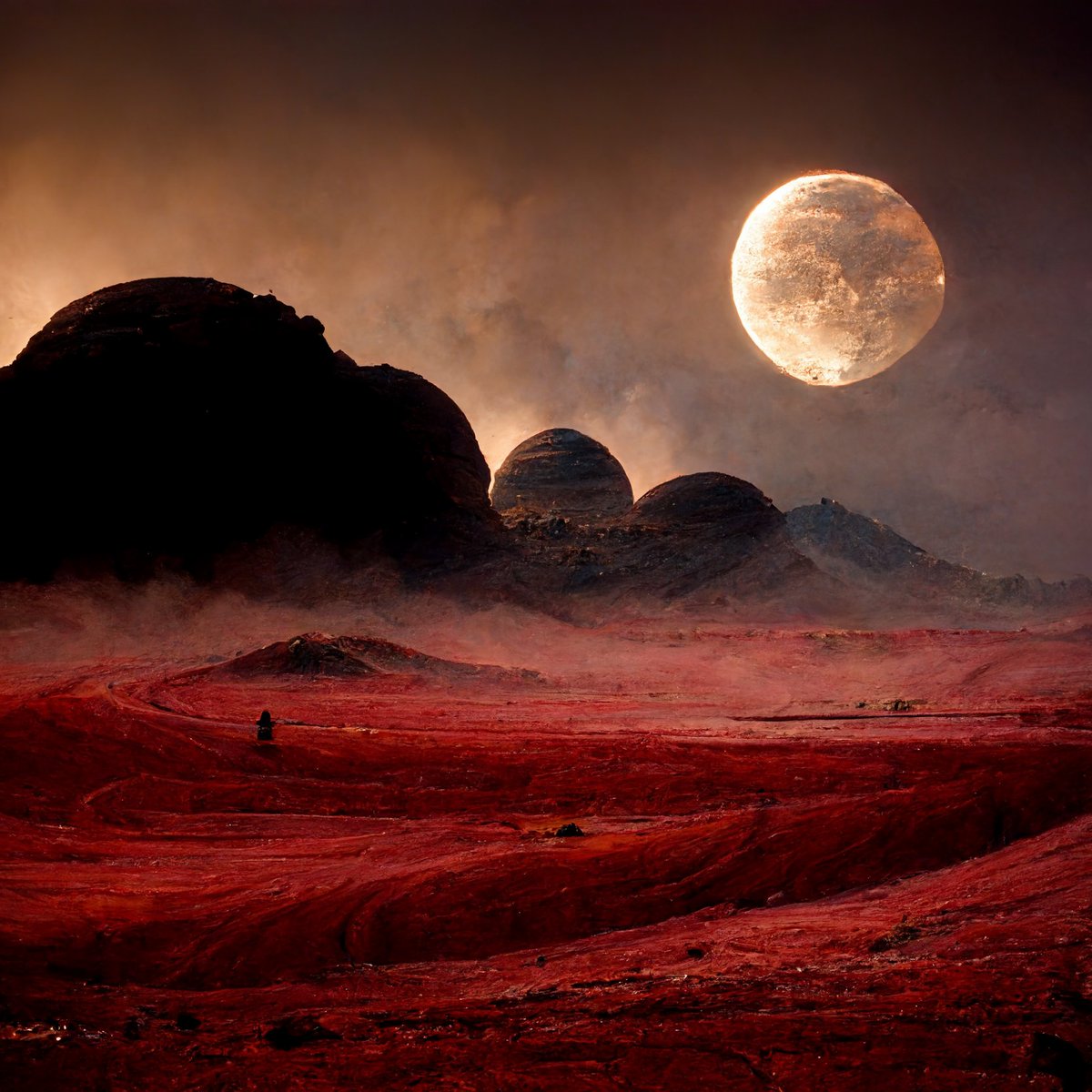 Jp58C's tweet photo. The red beauty waiting to be explored at the far end of the universe, Midjourney submission @staratlas @WeAreStarAtlas  #WeAreStarAtlas https://t.co/fB7zxd5kkB