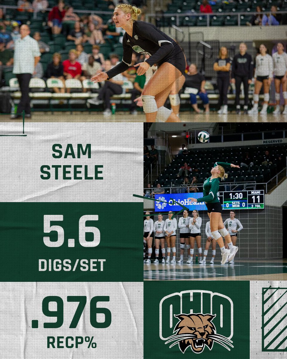 Another one 😼 @steele8samantha earns her second MAC Defensive Player of the Week Award! #OUohyeah

MORE: bit.ly/3RnJh7G