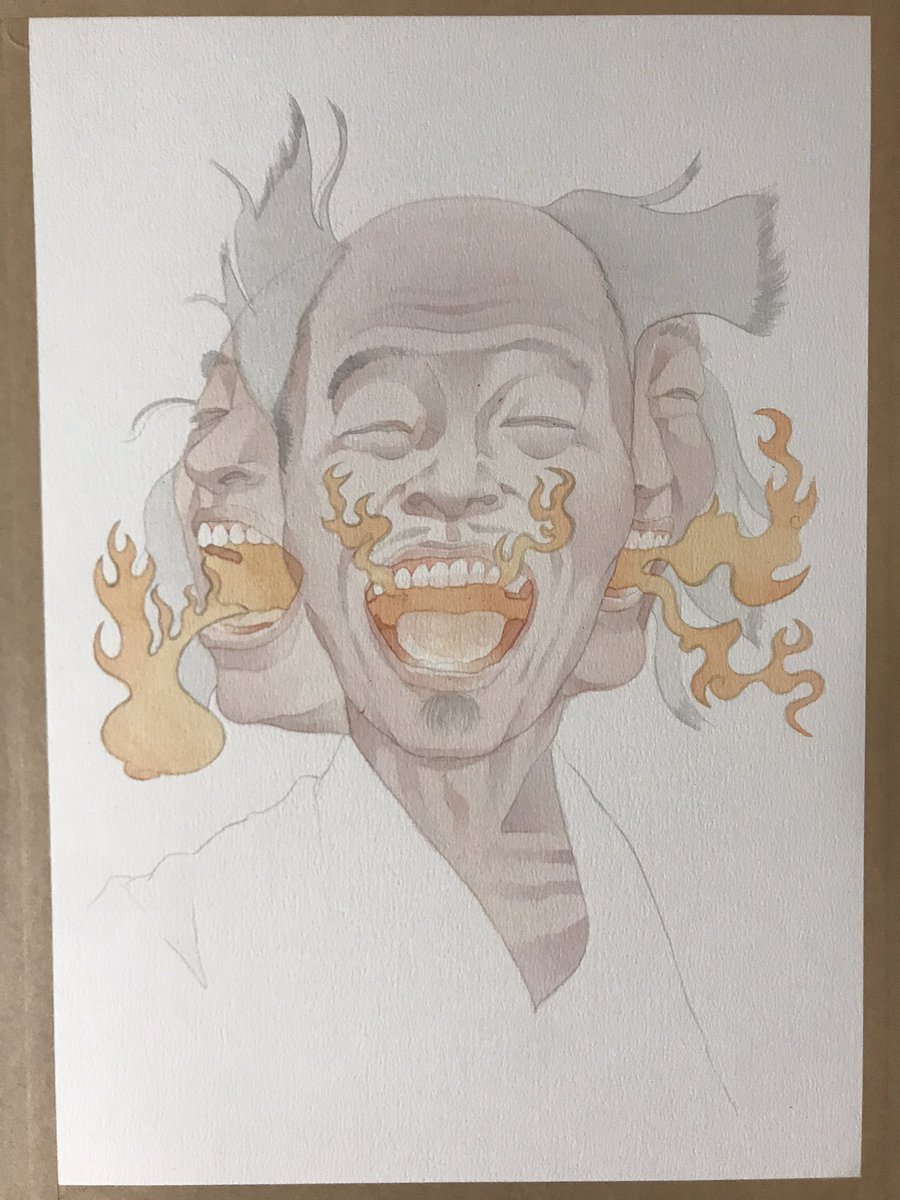 「今日はここまで 」|村井明夫のイラスト