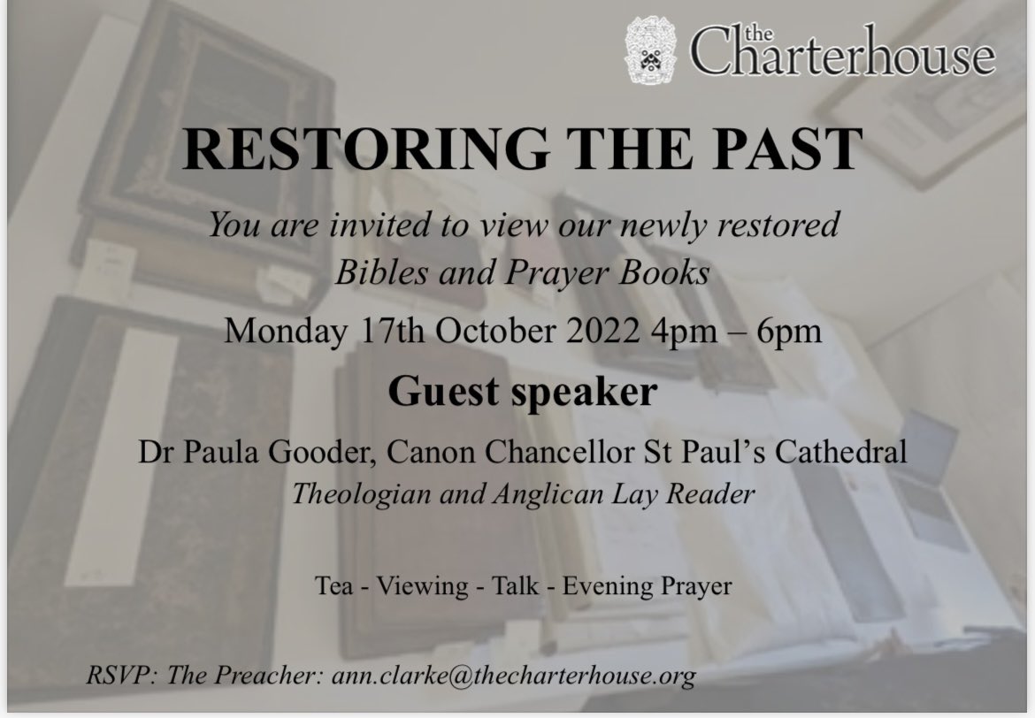 1PreacherAnn's tweet image. Wonderful work! Come and view it for real on Monday October 17th @CharterhouseEC1 4pm. RSVP
