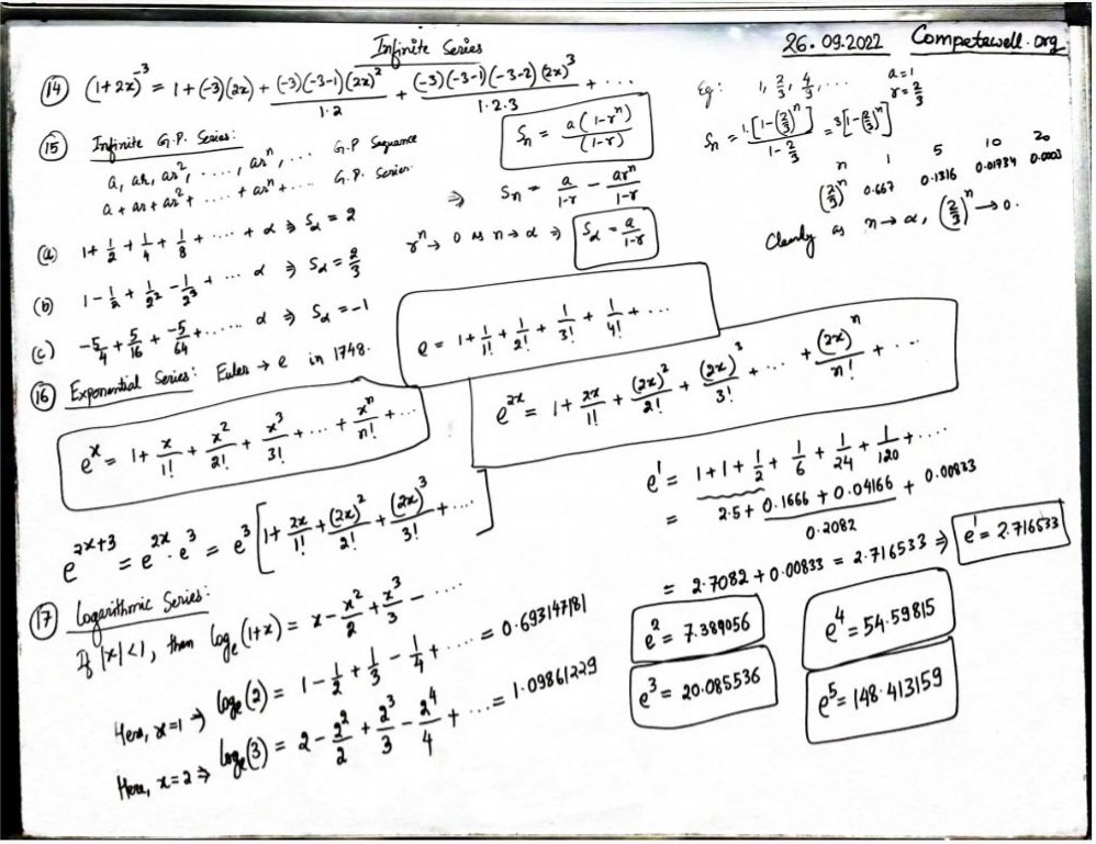 WellCompete's tweet image. Infinite series. #maths #apmaths #nta #jeemains #jeeadvanced #CompeteWell #audioleak #Torychaos #PakvsEngland #TREASURE #mobilization #IranProtests2022 #Balochistan #