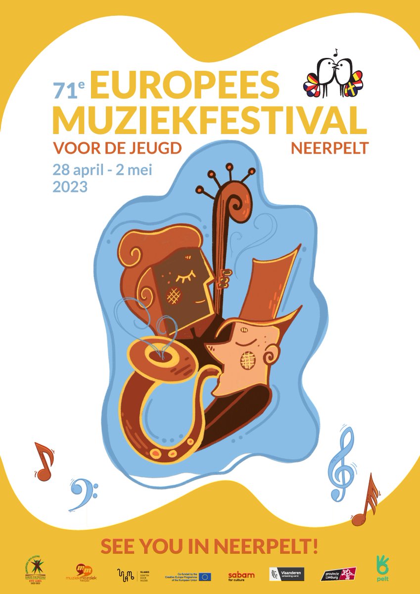 emjfestival's tweet photo. Registrations are open for the 71st European Music Festival for Young People! 

Get in touch if you’re in for a unique gathering of instrumental ensembles from all over the world! 🎺🥁🎹

🗓 April 28 - May 2, 2023
ℹ️ https://t.co/fqYMh1rXHu
📧 info@emj.be 
☎️ +32 11 66 23 39 https://t.co/E0zm5MN05G