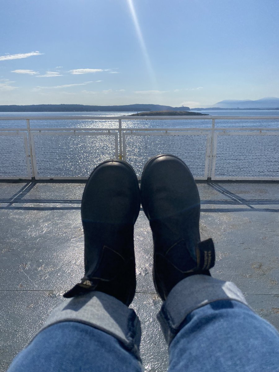WarnChris's tweet photo. Amazing day to be on the #bcferry sun deck. We even got to see a humpback whale feeding in the distance (no pic). #explorebc https://t.co/NW21Ug9xRe