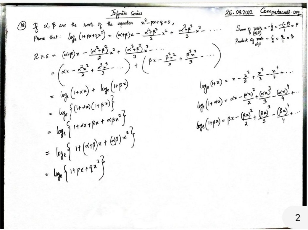 WellCompete's tweet image. Infinite series. #maths #apmaths #jeemains #jeeadvanced #CompeteWell #audioleak #Torychaos #Phyna𓃵 #PakvsEngland #AsuuStrikeUpdate #TREASURE #XIUMIN_BrandNew #Balochistan #IranProtests2022 #mobilization #BB24Finale