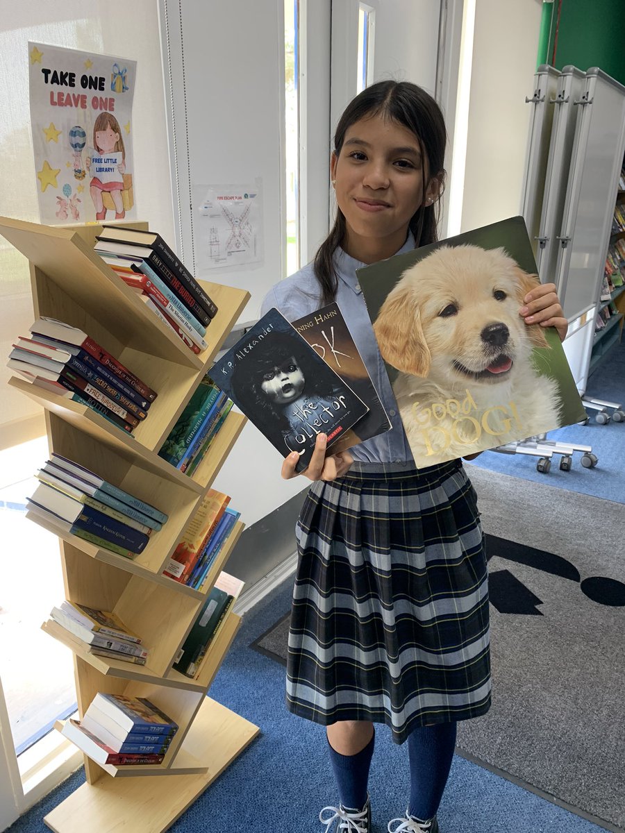 A smile was brought to my heart as our @Ysleta_YWLA girls continue to bring and take from our Free Little Library ❤️ @YISDLibServices @YsletaISD #YISDREADS