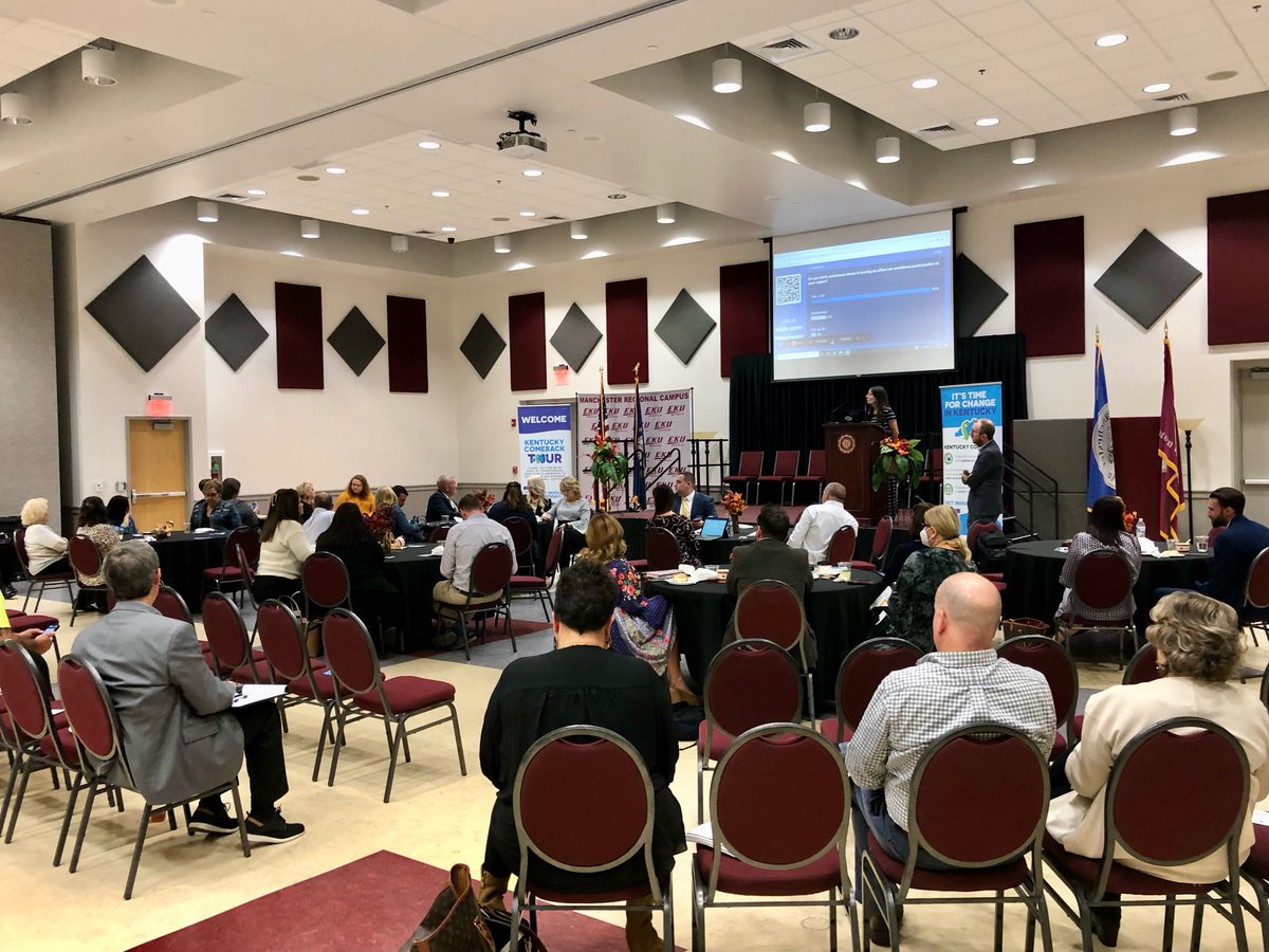 Today, Kentucky Comeback visited <a href="/EKUManchester/">EKU Manchester</a> in partnership with <a href="/voamid/">VOA Mid-States</a> to hear from community leaders, businesses, elected officials, and others on ways Kentucky should approach issues surrounding criminal justice reform and substance use disorder!