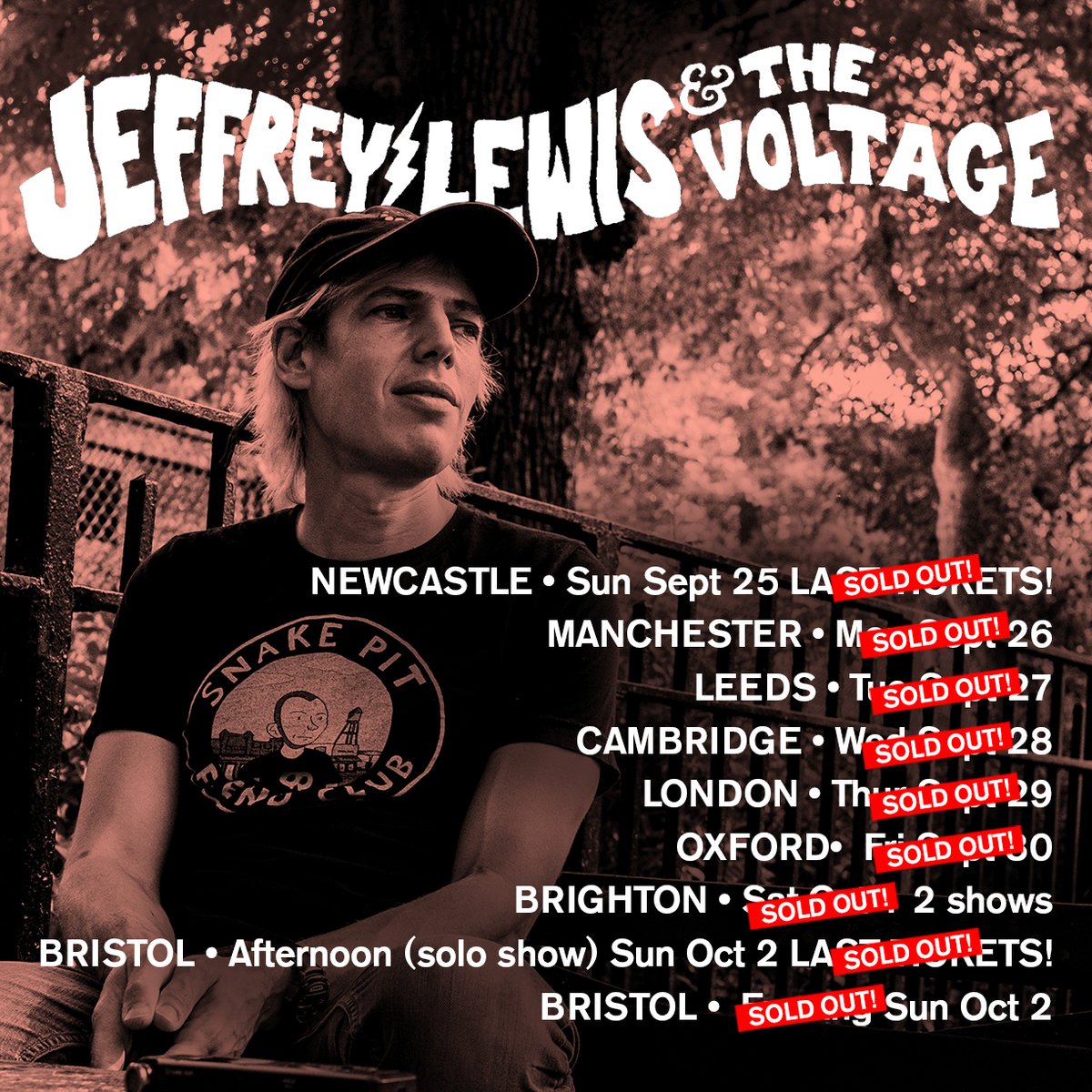 ShaneDaunt's tweet photo. My first tour with @jeffreylewisand - SOLD OUT! https://t.co/iqcHHinkQP